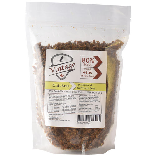 Vintage Air Dried 454g Chicken Dog Food