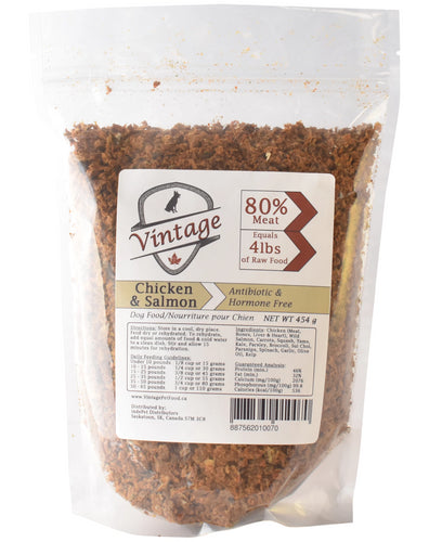 Vintage Air Dried 454g Chicken & Salmon Dog Food