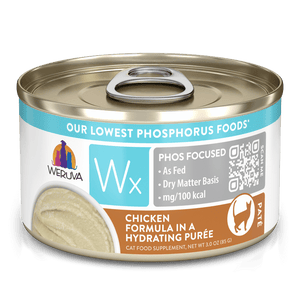 Weruva WX Lowest Phosphorus Chicken In A Hydrating Puree 85g Canned Cat Food