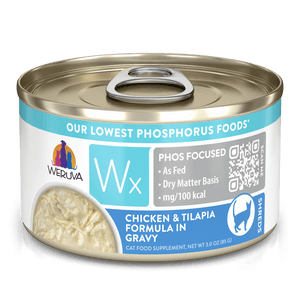 Weruva WX Lowest Phosphorus Chicken & Tilapia In Gravy 85g Canned Cat Food