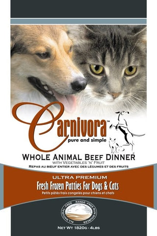 Carnivora Beef Dinner Raw Dog Food
