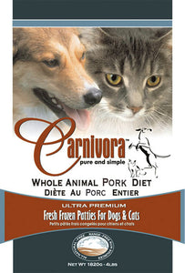 Carnivora Pork Diet Raw Dog Food