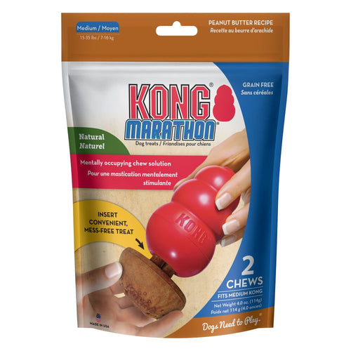 Kong Marathon 2 Pack Peanut Butter Dog Chew