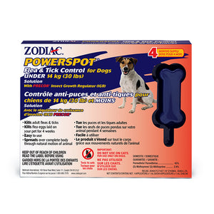 Zodiac Powerspot Tick & Flea Under 14kg