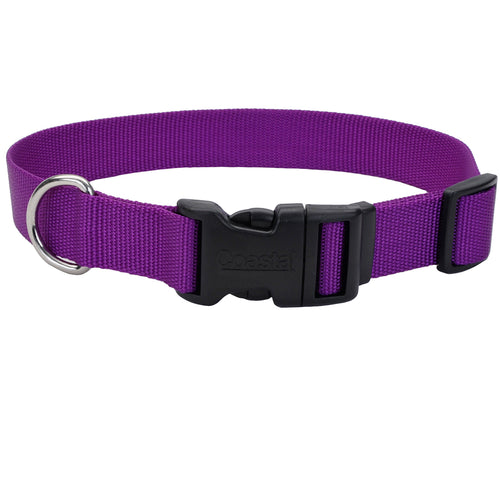 Coastal Adjustable Dog Collar Tuff Purple