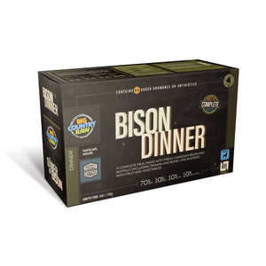 SPECIAL ORDER Big Country Raw Bison Dinner CARTON - 4 lb