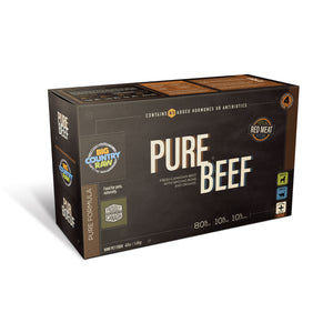 SPECIAL ORDER Big Country Raw Pure Beef CARTON - 4 lb