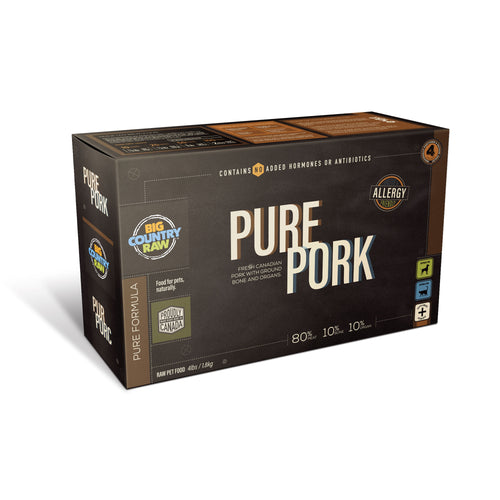 SPECIAL ORDER Big Country Raw Pure Pork CARTON - 4lb