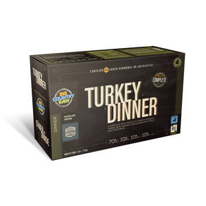 SPECIAL ORDER Big Country Raw Turkey Dinner CARTON - 4 lb