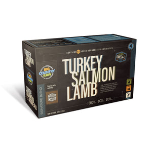 SPECIAL ORDER Big Country Raw Turkey Salmon Lamb CARTON - 4 lb