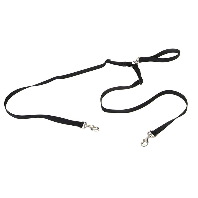 Coastal Leash 2 Dog Walker Black 4ft