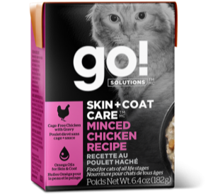 GO! Solutions Skin + Coat Care Minced Chicken Canned Cat Food