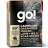 GO! Solutions Carnivore Grain Free Skin + Coat Care Minced Lamb & Wild Boar Canned Cat Food
