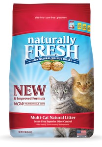 Naturally Fresh Walnut Based Multi-Cat Litter