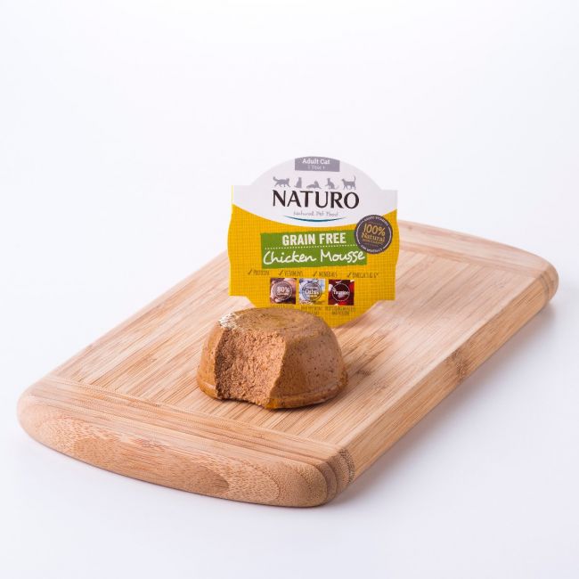 Naturo Adult Grain Free Chicken Mousse 85g Canned Cat Food
