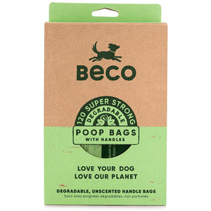BeCo Unscented Degradable Big Handle Bags 120 Pack