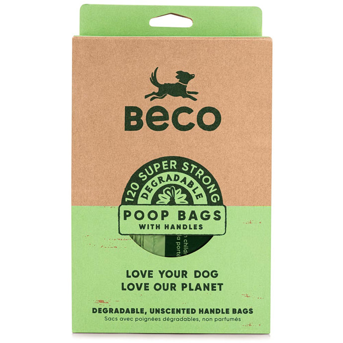 BeCo Unscented Degradable Big Handle Bags 120 Pack