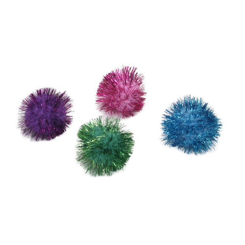 Turbo Glitter Pom Poms Cat Toy