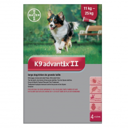 Bayer Tick & Flea Advantix II Large Dog Between 11kg - 25kg