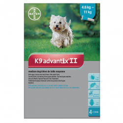 Bayer Tick & Flea Advantix II Medium Dog Between 4.6kg - 11kg