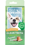 Tropiclean Fresh Breath Oral Gel Peanut Butter 118ml Dog