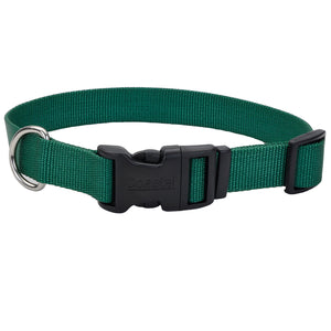 Coastal Adjustable Dog Collar Tuff Hunter Green