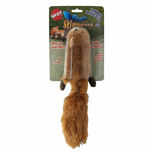 Spot Flippin Squirrel 15IN with Catnip Interactive Cat Toy