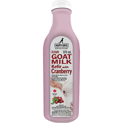 Happy Days Raw Goat Milk Kefir With Cranberry 975ml