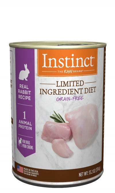 Instinct Dog 374g Limited Ingredient Diet Rabbit Canned Dog Food