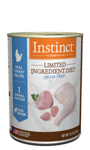 Instinct Dog 374g Limited Ingredient Diet Turkey Canned Dog Food