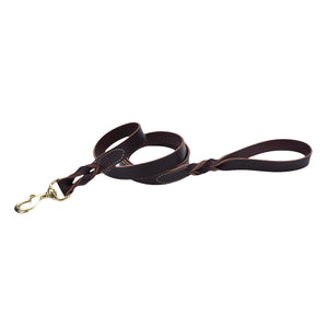 Circle T Leash 6ft Brown Latigo Twist Leather