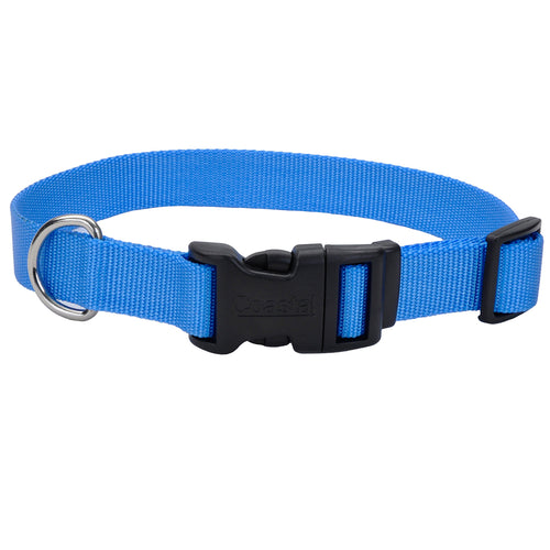 Coastal Adjustable Dog Collar Tuff Light Blue