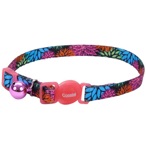 Coastal Adjustable Safe Cat Fashion Collar 8-12IN Breakaway Wild Flower