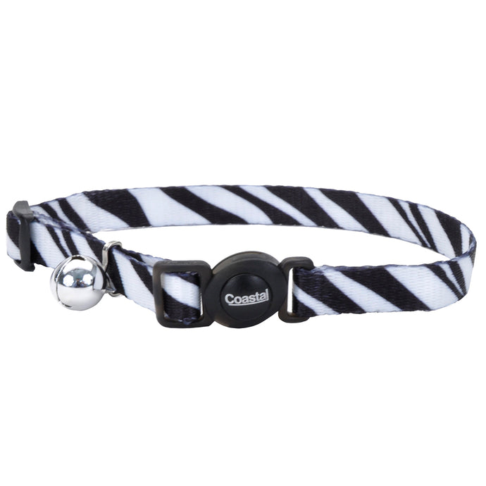 Coastal Adjustable Safe Cat Fashion Collar 8-12IN Breakaway Zebra