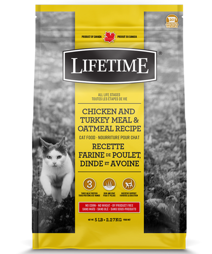 Lifetime All Life Stages Chicken Turkey & Oatmeal 6.5kg Cat Food