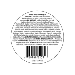 Instinct Rabbit Minced Wet Cat Food