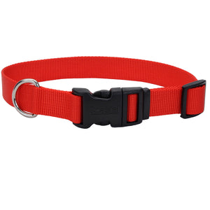 Coastal Adjustable Dog Collar Tuff Red