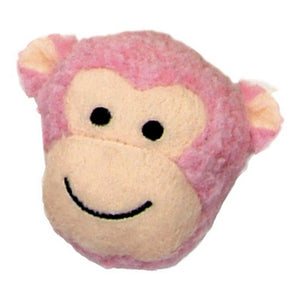 Li'l Pals Fleece Monkey HeadDog Toy