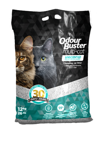 Odour Buster Multi-Cat 12kg Cat Litter