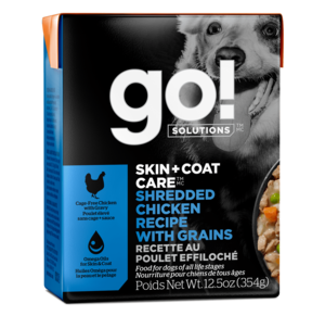 GO Skin + Coat Care Shredded Chicken 354g Canned Dog Food