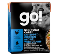GO Skin + Coat Care Shredded Chicken 354g Canned Dog Food
