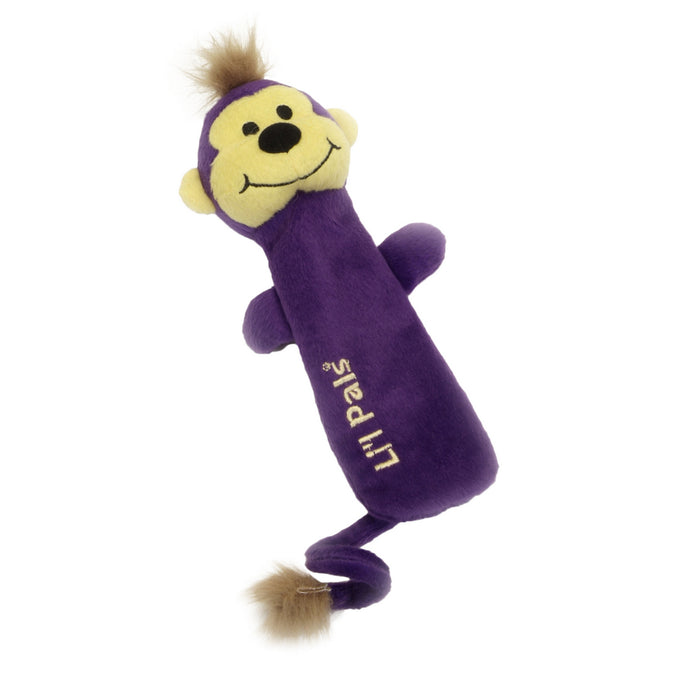 Li'l Pals Plush Crinkle Monkey Dog Toy