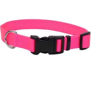 Coastal Adjustable Dog Collar Tuff Pink