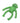 Rascals Monkey Small Green Dog Toy