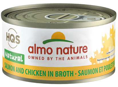 Almo Natural Salmon & Chicken in Broth Canned Cat Food