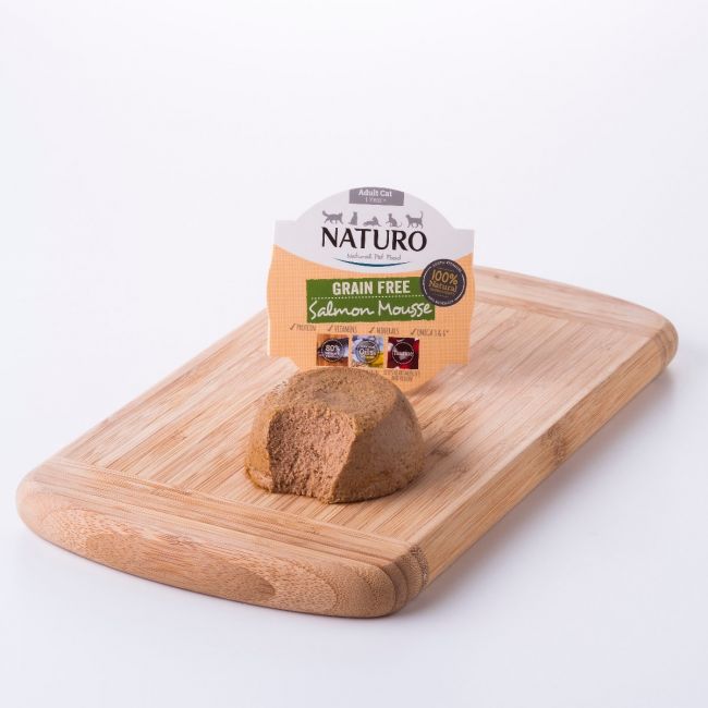 Naturo Adult Grain Free Salmon Mousse 85g Canned Cat Food