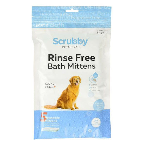 Scrubby Rinse Free Bath Mittens