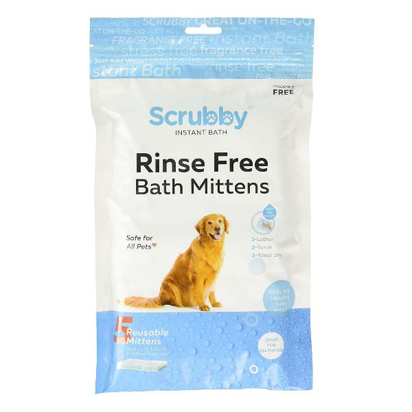 Scrubby Rinse Free Bath Mittens