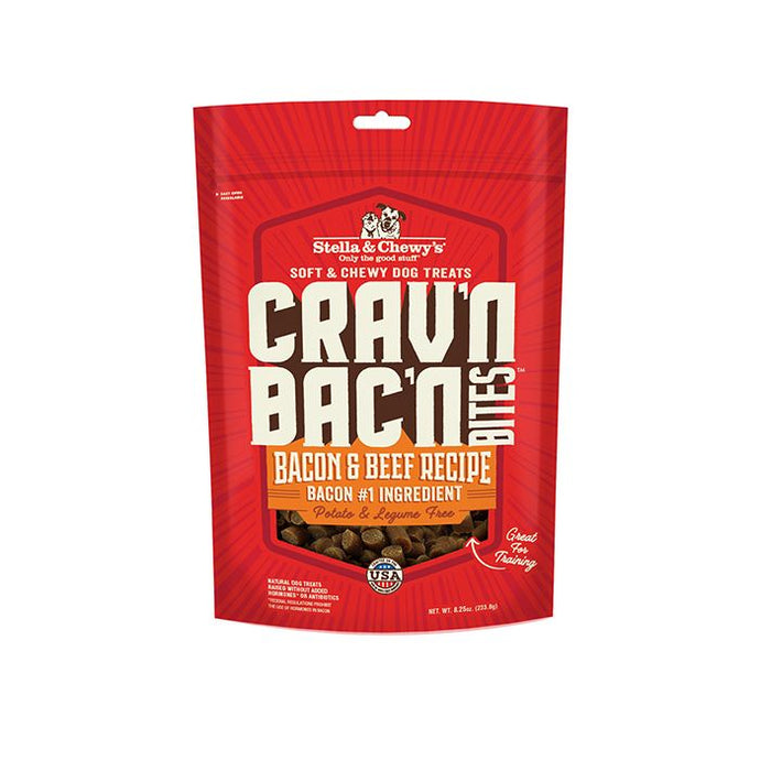 Stella & Chewy's Crav’n Bac’n Bites Bacon & Beef Recipe 234g Dog Treats