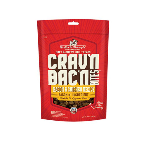 Stella & Chewy's Crav’n Bac’n Bites Bacon & Chicken Recipe 234g Dog Treats